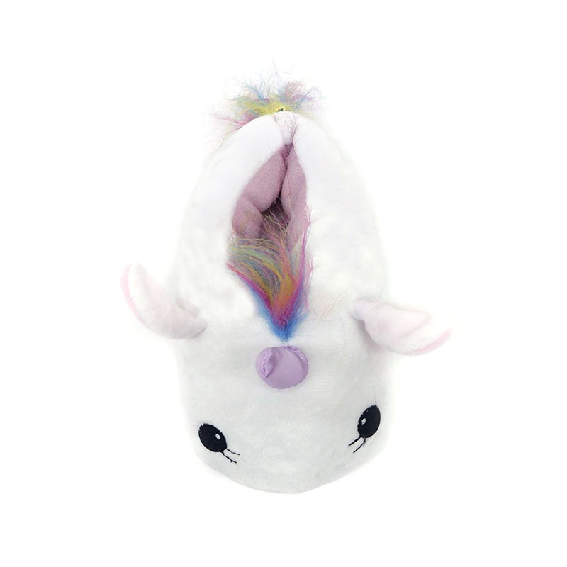 Cute white unicorn slippers