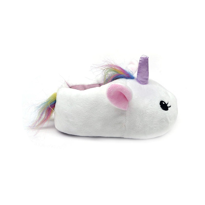 Cute white unicorn slippers