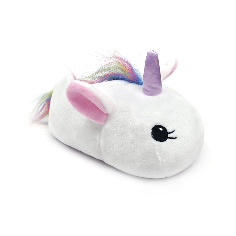 Cute white unicorn slippers