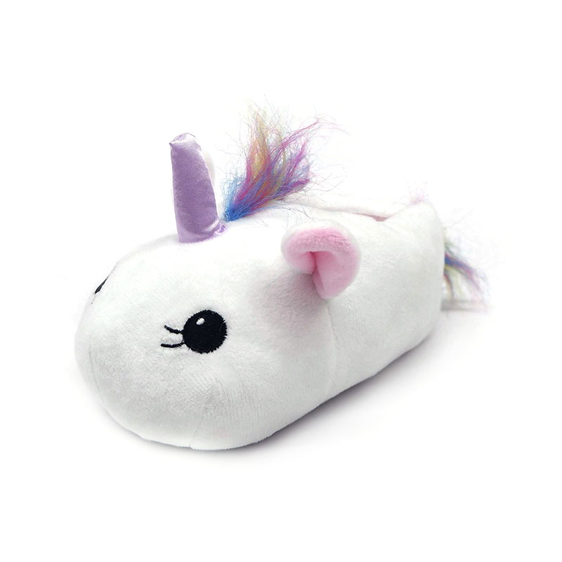 Cute white unicorn slippers