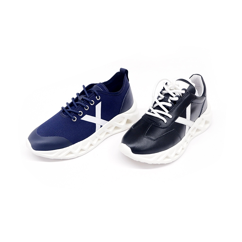 Blue and black casual shoes for men