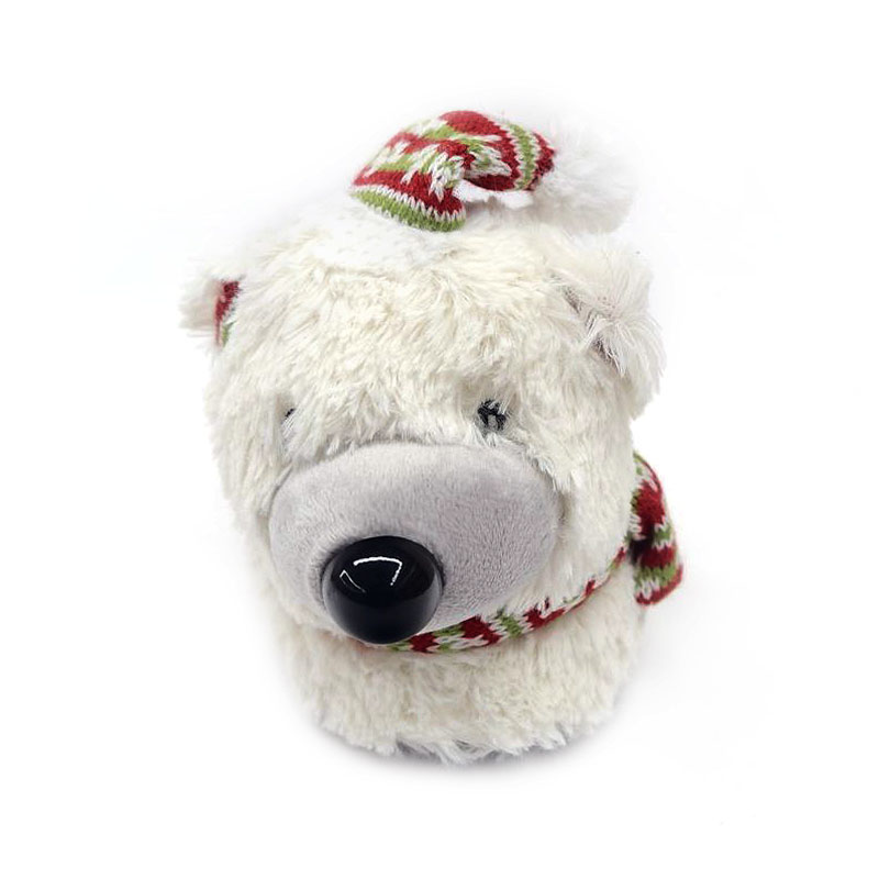 White Christmas Bear slippers for children