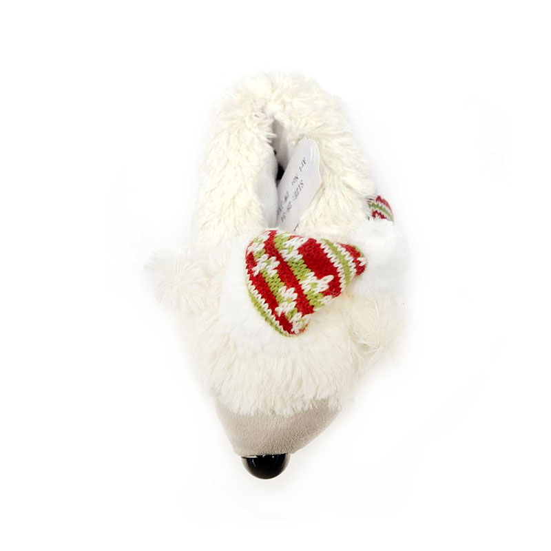 White Christmas Bear slippers for children